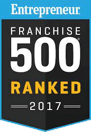 Entrepreneur Franchise 500 badge 2017