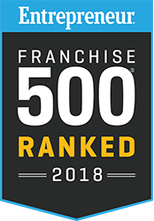 Entrepreneur Franchise 500 2018 badge